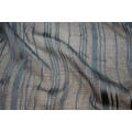 Tecido Dobby Viscose 50D Filament Lurex Stripe Yoryu